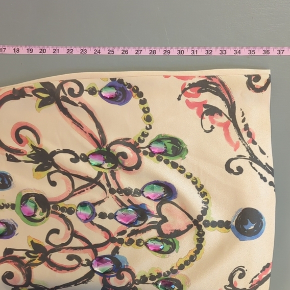 Moschino Mini Dress Cream Rhinestones size 6 - Picture 15 of 16